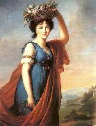 Princess Eudocia Ivanovna Galitzine as Flora 1799 elisabeth vigee-lebrun